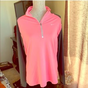 Nike dri-fit half zip pullover shirt sz XL